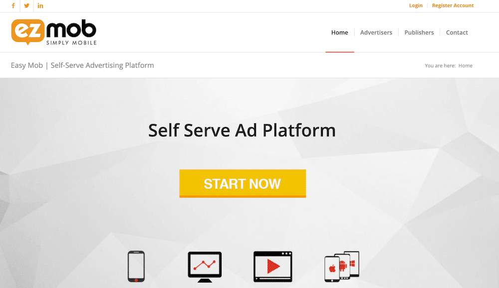 EZmob self-serve advertising network