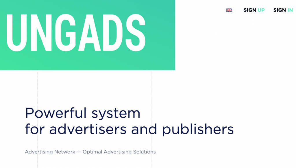 Ungads advertising network