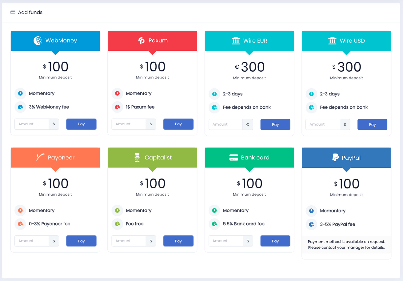 UngAds available payment methods