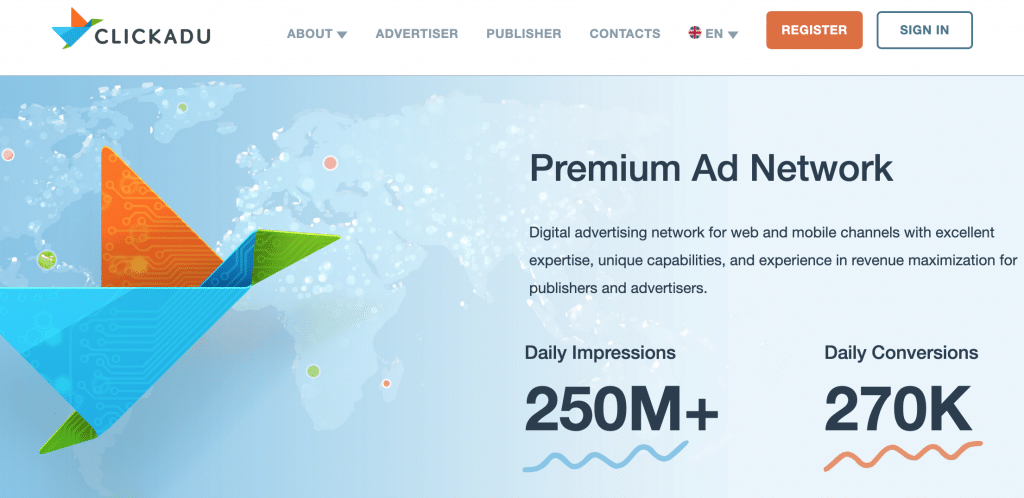 ClickAdu multi-channel ad network