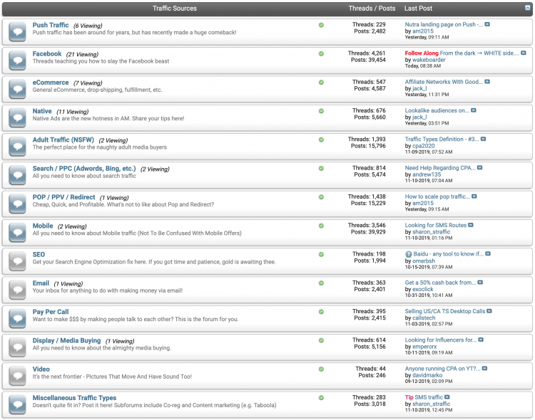 The traffic sources discussed on the STM Forum